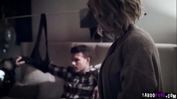 Stepmom Kit Mercer giving her stepson some relief using her milfy mouth